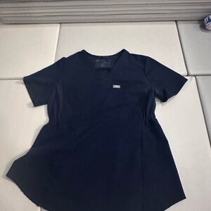 Figs Maternity Navy top and bottom